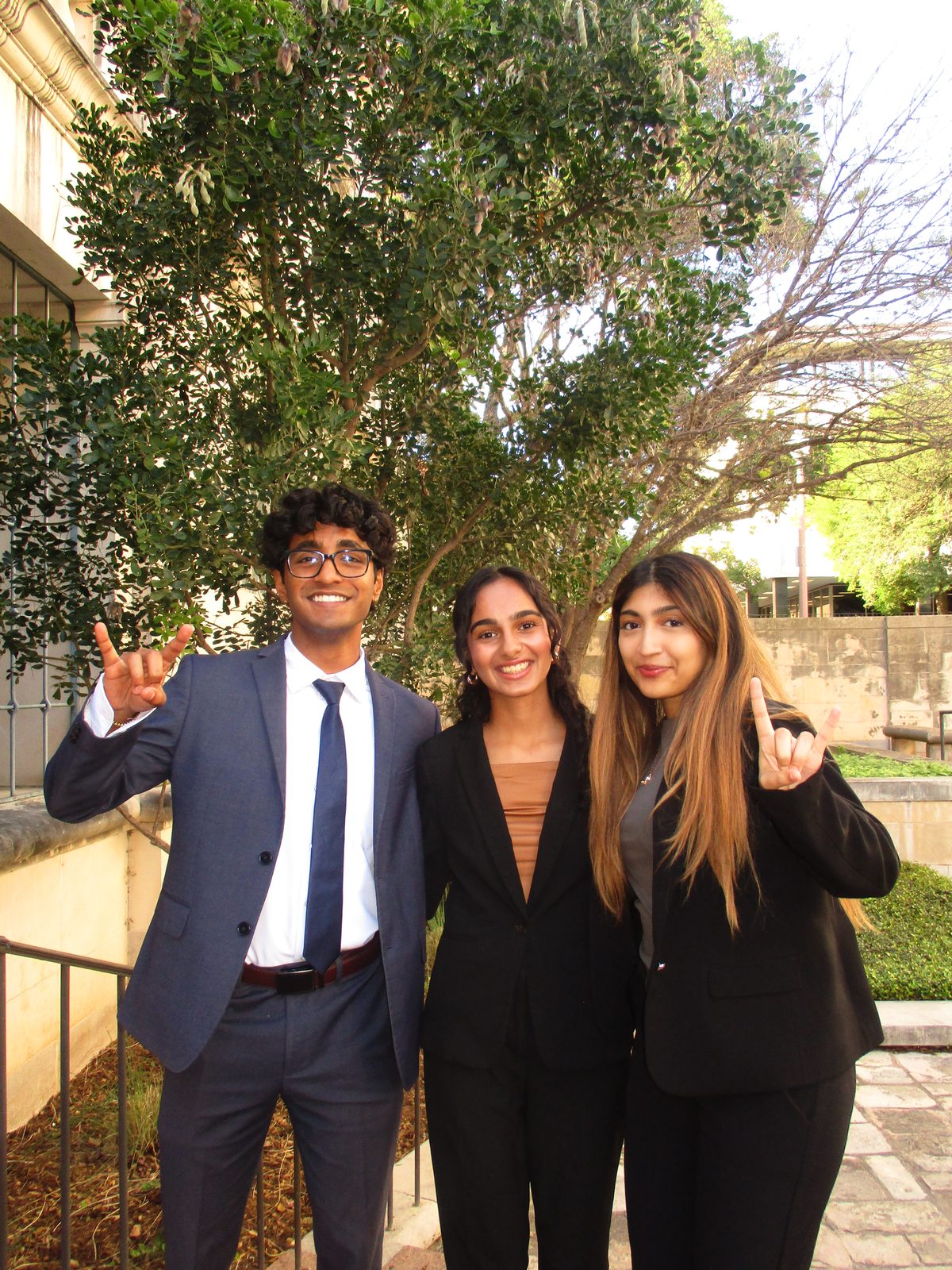 A Texas 180 project team on campus
